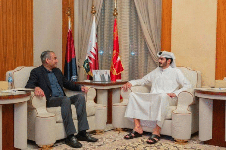 Mohsin Naqvi, Qatar’s Interior Minister Discuss Security Cooperation in Doha