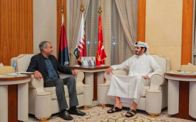 Mohsin Naqvi, Qatar’s Interior Minister Discuss Security Cooperation in Doha