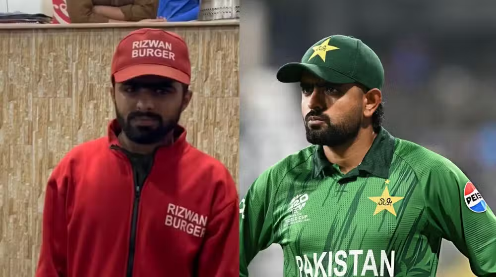 Babar Azam Lookalike at Lahore’s Rizwan Burger Becomes Social Media Sensation